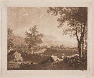 Paysage avec un cavalier