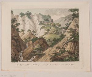 Une vue des falaises de craie de Møn