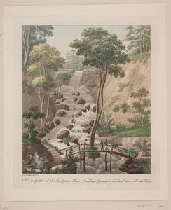 Une cascade à Liselund sur Møn - Søren L. Lange