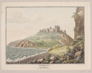 Hammershus sur Bornholm. Vue du côté sud - Søren L. Lange