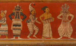 Peinture murale dans la Maison des Images du temple Subdharama, Dehiwala