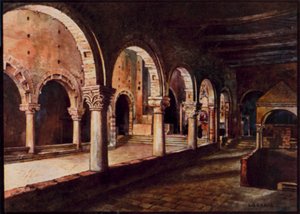 Cathédrales italiennes : Toscanella, vue à travers la nef de San Pietro - Stafford Leake
