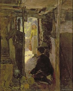 À la porte du cottage - Stanhope Alexander Forbes