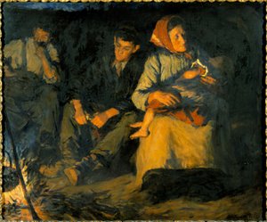 Autour du feu de camp - Stanhope Alexander Forbes