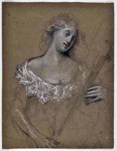 Étude de femme jouant du luth - Stanislas Torrents y de Amat