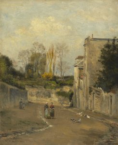 Montmartre, la rue Cortot, vers 1872-76
