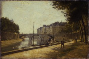 Pont Saint-Michel, vers 1880 - Stanislas Victor Edouard Lepine