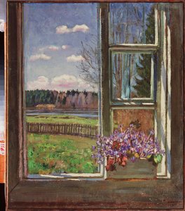 Violettes devant la fenetre - Stanislav Joulianovitch Joukovski