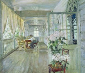 Terrasse de la maison de maître - Stanislav Julianovic Zukovskij