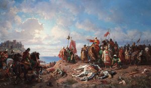 La mort du roi Ladislas III à Varna, 1865-1875 - Stanislav Khlebovsky