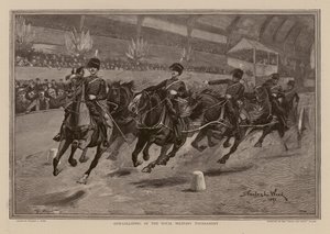 Course de canons au Royal Tournament (gravure)