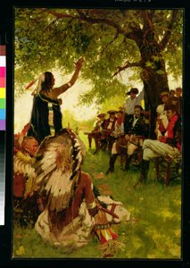 Tecumseh rencontre le général Harrison