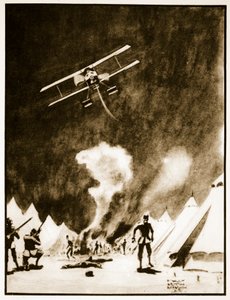 Bombardement des Turcs aux Dardanelles, illustration de 