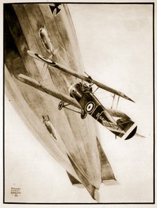 L.T. Culley abat son Zeppelin, illustration de 
