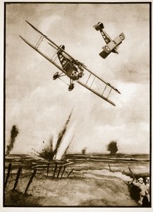 Mitraillage de tranchées, illustration de 