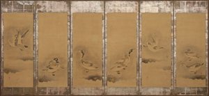 Oies sauvages, période Momoyama ou Edo, 1568-1640