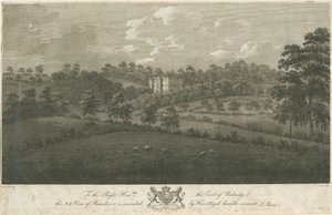 Beaudesert Hall et Parc: gravure sur acier, nd [1762-1802] - Stebbing Shaw