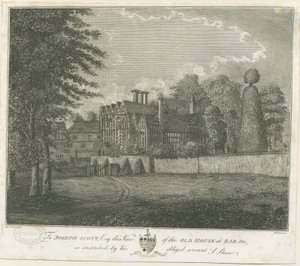 Village de Great Barr - Vieille Maison Tudor : gravure