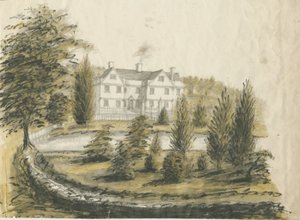 Madeley - Vieille maison : dessin à l