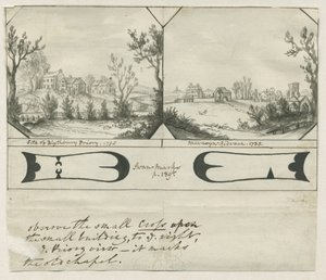 Mavesyn Ridware - Site du prieuré de Blythbury (1795)