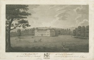 Parc de Sandwell - Hall : gravure, nd [1762-1798] - Stebbing Shaw