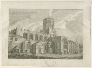 Stafford - Église Sainte-Marie : gravure, nd [fin du 18e siècle] - Stebbing Shaw