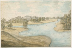 Teddesley Hall : aquarelle, nd [1762-1802]