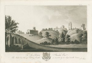 Château de Tutbury - Vue nord-est