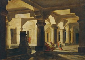 Salle du temple la nuit (Joseph en prison, interprétant les rêves) - Stefan Dolliner