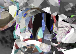 Abstrait géométrique fragmenté