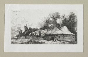 Paysage avec Ferme Polonaise - Stefan Juliusz Norblin de la Gourdaine