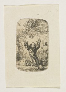 Moine en prière - Stefan Juliusz Norblin de la Gourdaine