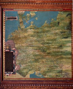 Allemagne Carte réalisée par Stefano Bonsignori vers 1581 - Stefano Buonsignori