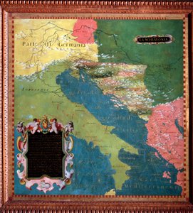 Italie et Yougoslavie (pays slaves) Carte réalisée par Stefano Bonsignori vers 1581 - Stefano Buonsignori