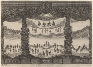Sesta Scena di Tutto Cielo - Stefano Della Bella after Alfonso Parigi II