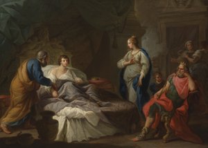 Antiochus aspirant à Stratonice, vers 1740 - Stefano Pozzi
