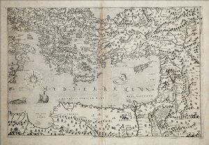 Carte de la Méditerranée orientale du 17e siècle par Stefano Scolari - Stefano Scolari