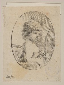 Un petit Cupidon avec son arc, de 