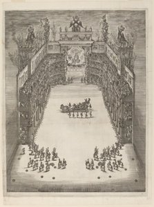 Vue aérienne du théâtre, 1652