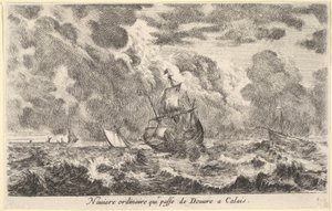 Un navire ordinaire voyageant entre Douvres et Calais