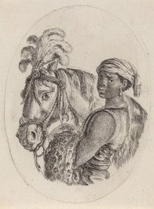 Palefrenier noir avec un cheval arabe, 1649-1650