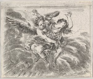 Borée et Orithye, du Jeu de la Mythologie, 1644 - Stefano della Bella
