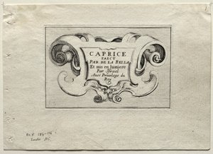 Caprices : Page de Titre - Stefano della Bella