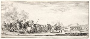 Escarmouche de cavalerie - Stefano della Bella