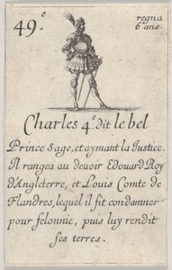 Charles IV dit le Bel, Prince sage, du Jeu des Rois de France, 1644