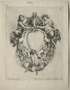 Collection de divers caprices et nouveaux dessins de cartouches et ornements : No 11 - Stefano della Bella