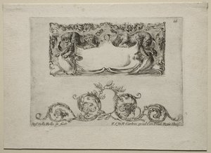 Collection de divers caprices et nouveaux dessins de cartouches et ornements : N° 16 - Stefano della Bella