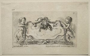 Collection de divers caprices et nouveaux dessins de cartouches et ornements : No 17 - Stefano della Bella