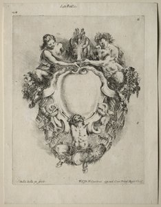 Collection de divers caprices et nouveaux designs de cartouches et ornements : No 11 - Stefano della Bella