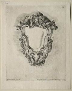 Collection de divers caprices et nouveaux dessins de cartouches et ornements : No 12 - Stefano della Bella